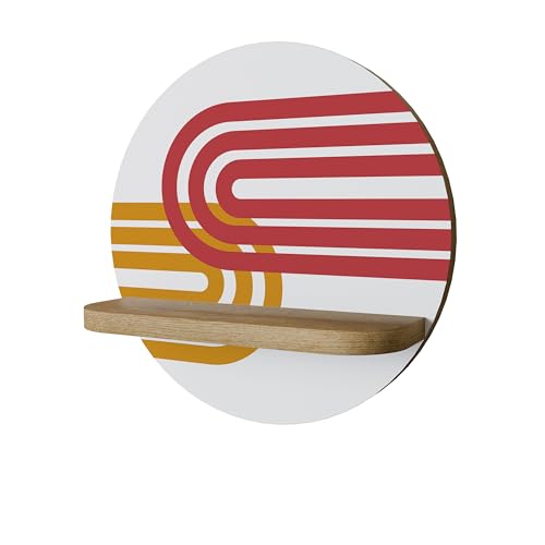 SPACEREBELS Wandregal Holz - dekoratives Hängeregal - Schweberegal für Wohnzimmer - Regalbrett Kinderzimmer Schlafzimmer - Rundes Regal für Wände - 34 x 34 SPACEREBELS Wandregal Holz - dekoratives Hängeregal - Schweberegal für Wohnzimmer - Regalbrett Kinderzimmer Schlafzimmer - Rundes Regal für Wände - 34 x 34 von SPACEREBELS