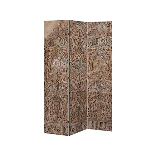 SpaceRebels Paravent Raumteiler - 3-teilig Raumtrenner, Druck 1-Seite - Premium QUALITÄT 100% Holz - Raumtrenner - Trennwand Wohnung - Room Divider - Spanische Wand Deko Modern Sichtschutz von SPACEREBELS