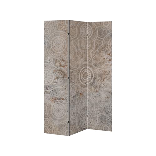 SpaceRebels Paravent Raumteiler - 3-teilig Raumtrenner, Druck 1-Seite - Premium QUALITÄT 100% Holz - Raumtrenner - Trennwand Wohnung - Room Divider - Spanische Wand Deko Modern Sichtschutz von SPACEREBELS
