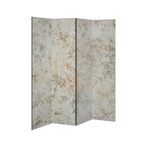 SpaceRebels Paravent Raumteiler - 4-teilig Raumtrenner, Druck 1-Seite - Premium QUALITÄT 100% Holz - Raumtrenner - Trennwand Wohnung - Room Divider - Spanische Wand Deko Modern Sichtschutz von SPACEREBELS