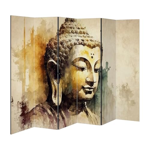 SpaceRebels Paravent Raumteiler - 6-teilig Raumtrenner, Druck 1-Seite - Premium QUALITÄT 100% Holz - Raumtrenner - Trennwand Wohnung - Room Divider - Spanische Wand Deko Modern Sichtschutz SpaceRebels Paravent Raumteiler - 6-teilig Raumtrenner, Druck 1-Seite - Premium QUALITÄT 100% Holz - Raumtrenner - Trennwand Wohnung - Room Divider - Spanische Wand Deko Modern Sichtschutz von SPACEREBELS
