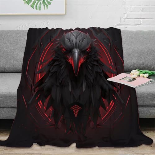 Adler Warm 3D Print Blanket Plush Blanket Lightweight Cosy Blanket for Bed Sofa Chair and Couch Autumn Winter Blankets Giftsfür Kinder Teenager Erwachse 80x90inch(200x230cm) von SPACESK