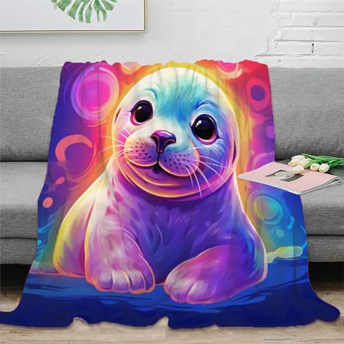 Baby Meerl Flannel Blankets 3D Print Blanket Fluffy Throw Blankets Blanket for Sofa Bed Blanket for Bed Warm Blankets for Autumn Winter Gifts Für Kinder Teenager Erwachse 60x80inch(150x200cm) von SPACESK