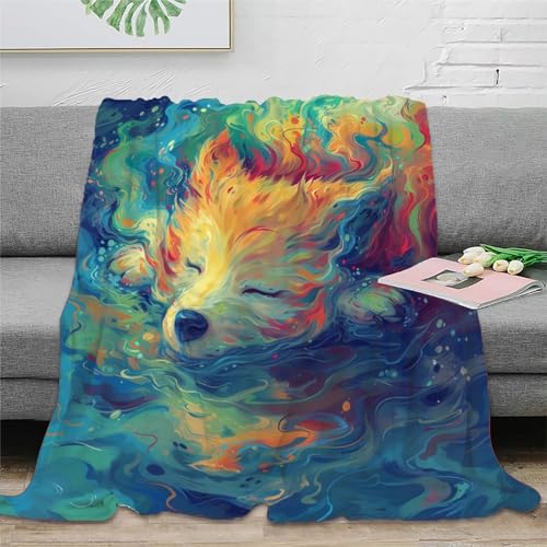 Fuchs Plush Blanket 3D Print Blanket Sofa Blanket Warm Fuzzy Blanket Gifts for Bed Sofa Chair and Couch Gifts Für Kinder Teenager Erwachse 60x80inch(150x200cm) von SPACESK