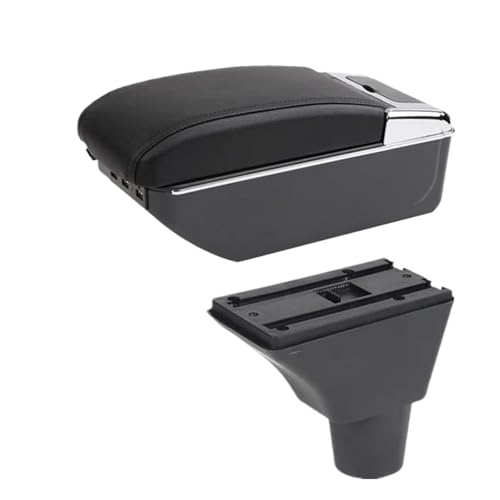 SPAMFAFGHQ Armlehnenbox Aufbewahrungsbox Innenraum Spezielle Nachrüstteile Für Citroën C3 C4(D schwarze Linie 7USB) von SPAMFAFGHQ