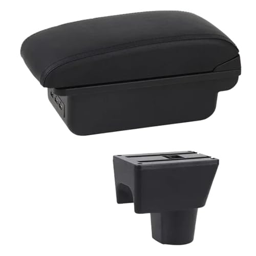 SPAMFAFGHQ Armlehnenbox Für R&enault Für Dacia Für Duster 2 2010-2019 2011 2012-2018 Armlehne Konsolenfach USB-Zubehör(C1 Rote Linie) von SPAMFAFGHQ
