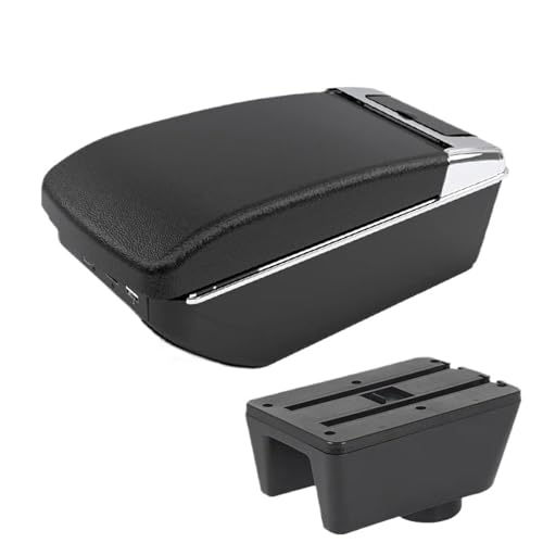 SPAMFAFGHQ Armlehnenbox Für Seat Für Ibiza 6J/6L Zentrale Armlehnenbox Mit USB-Anschluss(A2 Black line7 USB) von SPAMFAFGHQ