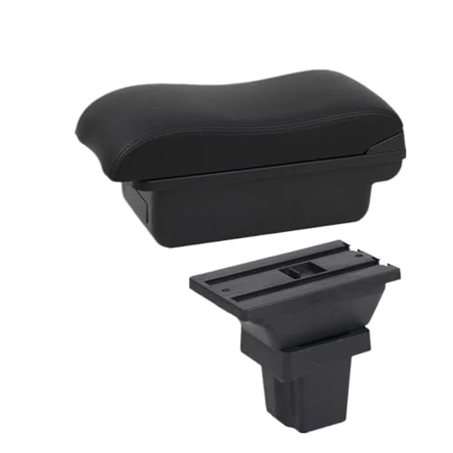 SPAMFAFGHQ Auto-Armlehnenkasten Arm-Aufbewahrungsbox Zubehör Für C&hevrolet Für Trax Für Tracker 2015 2016 2017 2018 2019(A2 schwarze Linie Kein USB) von SPAMFAFGHQ