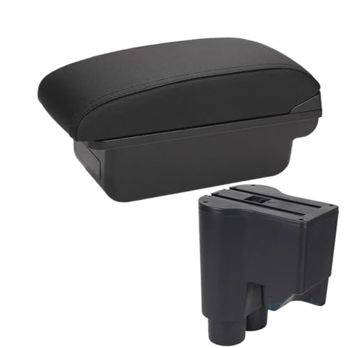 SPAMFAFGHQ Auto Armlehnenkasten Zentral Inhalt Lagern Aufbewahrungsbox Arm Für Daihatsu Für Sirion Armlehne Für Materia 2007-2015(C2 Schwarze Linie KEIN USB) von SPAMFAFGHQ