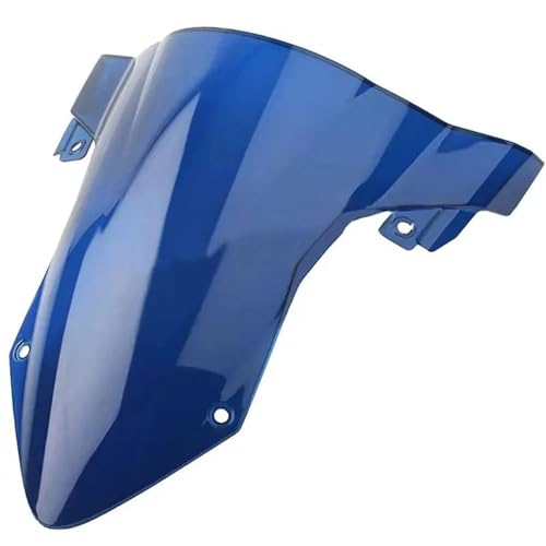 SPAMFAFGHQ Für B&MW S1000RR S1000 RR S 1000 2019 2020 2021 2022 2023 2024 Windschutzscheibe Mit Doppel Bubble Design(Blau) von SPAMFAFGHQ