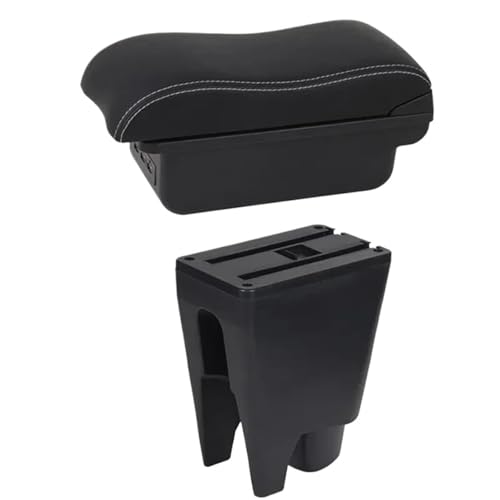 SPAMFAFGHQ Für BYD F0 Armlehnenbox Armlehnenbox Mittelarmlehne Aufbewahrungsbox Auto Autoausstattung Innenausstattungdetails USB(C2 Weiße Linie) von SPAMFAFGHQ