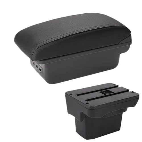 SPAMFAFGHQ Für C&hevrolet Für CRUZE 2009 2010 2011 2012 2013 2014 2015 Armlehnenbox Arm Mittelkonsolen Aufbewahrungsbox(B2 schwarze Linie 3USB) von SPAMFAFGHQ
