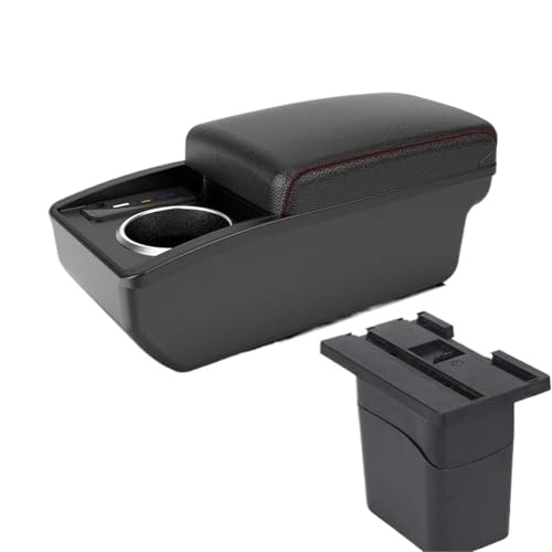 SPAMFAFGHQ Für C&hevrolet Für Cruze Armlehnenbox Arm 2009 2010 2011 2013 2014 2015 Mittelkonsole Aufbewahrungsbox Innenraum(B1 Red line 6 usb) von SPAMFAFGHQ