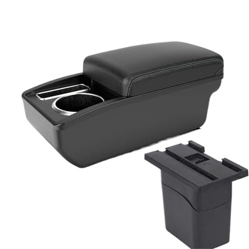 SPAMFAFGHQ Für C&hevrolet Für Cruze Armlehnenbox Arm 2009 2010 2011 2013 2014 2015 Mittelkonsolen Aufbewahrungsbox Innenraum(A3 Black white NO USB) von SPAMFAFGHQ