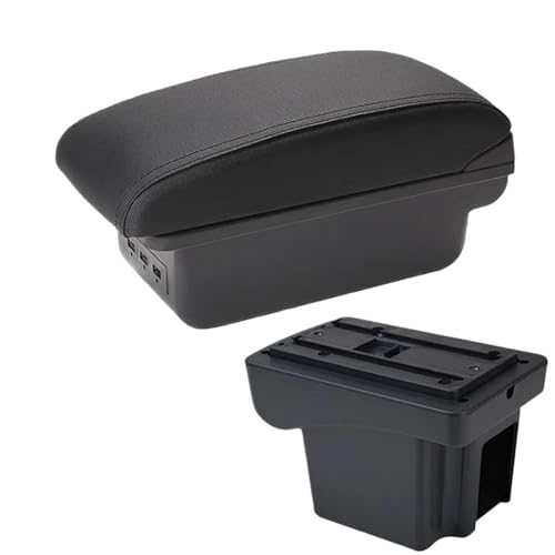 SPAMFAFGHQ Für C&hevrolet Für NIVA Armlehnen Nachrüstteile Auto Armlehnen Box Aufbewahrungsbox Auto Innenzubehör USB-Schnittstelle(B2 schwarze Linie 3USB) von SPAMFAFGHQ