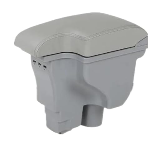 SPAMFAFGHQ Für C&hevrolet Für Sail 3 Armlehnenbox Für Sail 3 Für Aveo Auto Armlehnenbox Nachrüst Aufbewahrungsbox(B4 Real Corium 3usb) von SPAMFAFGHQ