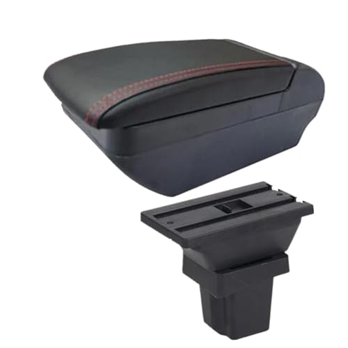 SPAMFAFGHQ Für C&hevrolet Für Trax Armlehnenbox Armlehne Auto 2013 2014 2015 2016 2017 2018 2019 2020 Armablagebox Zubehör(F rote Leitung Kein USB) von SPAMFAFGHQ