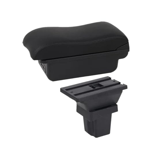 SPAMFAFGHQ Für C&hevrolet Für Trax Für Tracker 2015 2016 2017 2018 2019 Auto-Armlehnenkasten Arm-Aufbewahrungsbox Zubehör(B2 schwarze Linie 3USB) von SPAMFAFGHQ