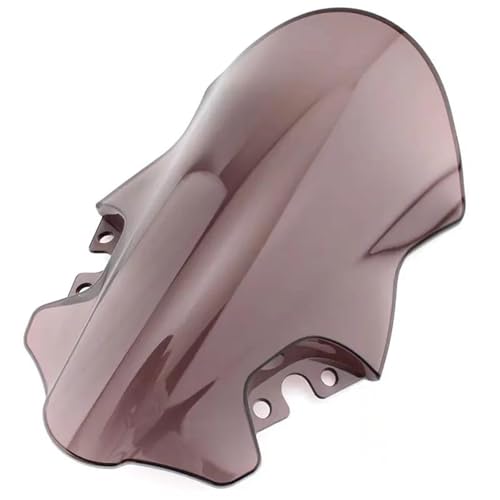 SPAMFAFGHQ Für CFMOTO 450SR 450 SR Racing Windschutzscheibe Double Bubble Windschutzscheibe Frontverkleidung Winglets Aerodynamischer Flügel(Braun) von SPAMFAFGHQ