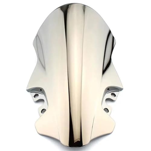SPAMFAFGHQ Für CFMOTO 450SR 450 SR Racing Windschutzscheibe Double Bubble Windschutzscheibe Frontverkleidung Winglets Aerodynamischer Flügel(Chrom) von SPAMFAFGHQ