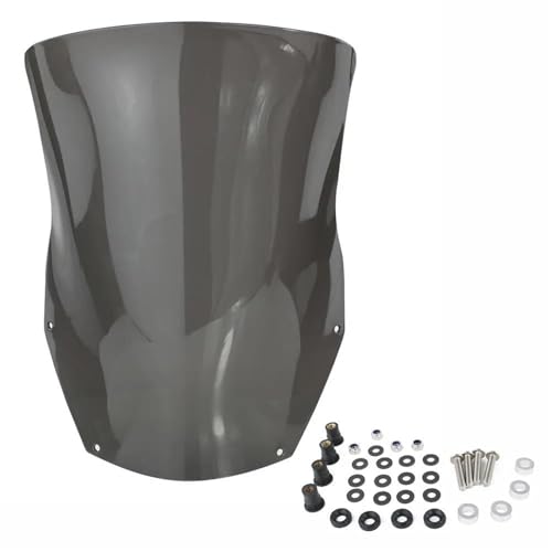 SPAMFAFGHQ Für CRF250L DR-Z250 XR650L XR 650L Motorrad Deflektoren Windschutzscheibe Deflektor Schutz Spoiler Motorrad Zubehör(GRAU) von SPAMFAFGHQ