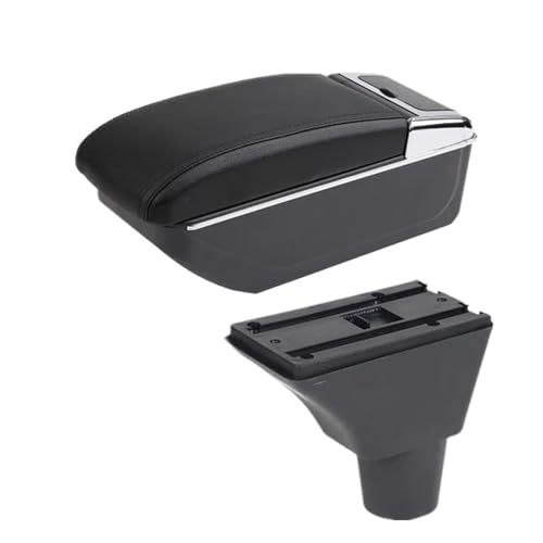 SPAMFAFGHQ Für Citroën C3 C4 Armlehnenbox Aufbewahrungsbox Innenraum Spezielle Nachrüstteile(B schwarze Linie KEIN USB) von SPAMFAFGHQ