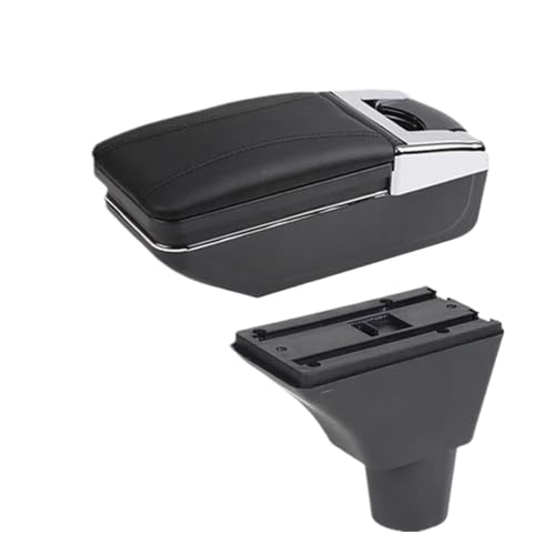 SPAMFAFGHQ Für Citroën C3 C4 Armlehnenbox Aufbewahrungsbox Innenraum Spezielle Nachrüstteile(Eine schwarze Linie Kein USB) von SPAMFAFGHQ