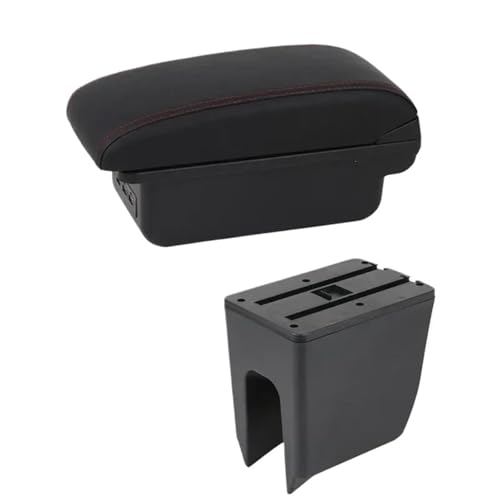 SPAMFAFGHQ Für Dacia Für Spring Armlehnenbox Mittelkonsole Interne Nachrüstung USB-Ladung(B white line 3USB) von SPAMFAFGHQ