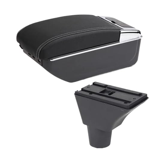 SPAMFAFGHQ Für Fiat Für Panda Armlehnenbox USB Für PANDA II Armlehnenbox Getränkehalter Aschenbecher USB-Schnittstelle(C3 weiße Linie 7USB) von SPAMFAFGHQ