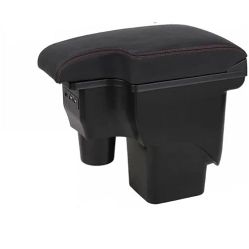 SPAMFAFGHQ Für Focus 2 Armaturenbrett-Box Mk2 Zentrale Armaturenbrett-Box Aufbewahrungsbox Für Inhalte(Black red line) von SPAMFAFGHQ