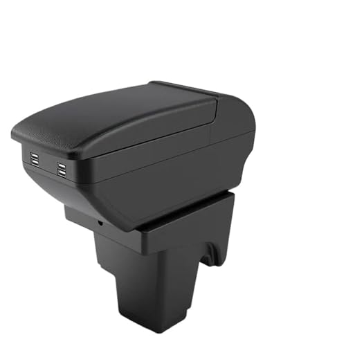 SPAMFAFGHQ Für Focus 3 Armlehnenbox Für Focus Mk3 III Auto Armlehnenbox Mittelkonsolen Aufbewahrungsbox(B2 Schwarze Linie 4 USB) von SPAMFAFGHQ