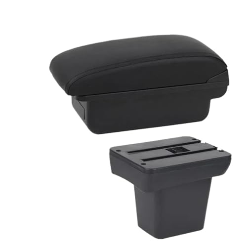 SPAMFAFGHQ Für Freelander Armlehnenbox Für Frelender 2 2006 2007 2008 2009 2010 2011 2012 Zentrale Aufbewahrungsbox(A1 Schwarze Linie KEIN USB) von SPAMFAFGHQ