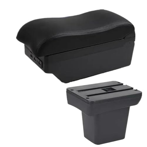 SPAMFAFGHQ Für Freelander Für Frelender 2 2006 2007 2008 2009 2010 2011 2012 Zentrale Aufbewahrung Aufbewahrungsbox(C black line 7USB) von SPAMFAFGHQ