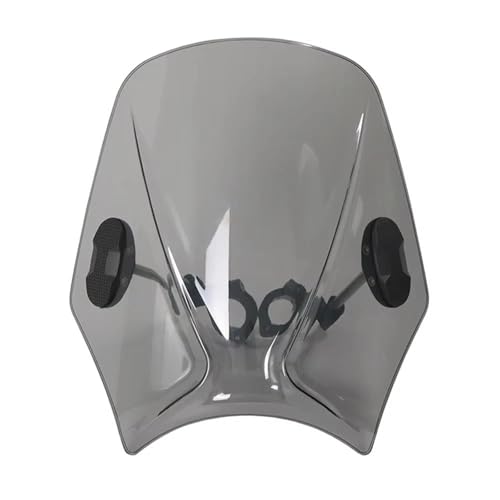 SPAMFAFGHQ Für Guerrilla 450 Motorräder Custom Compact Sport Windabweiser Retro Windschutzscheibe Universelles Motorradzubehör(Light Grey) von SPAMFAFGHQ