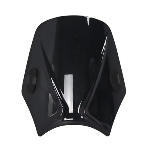 SPAMFAFGHQ Für Guerrilla 450 Motorräder Custom Compact Sport Windabweiser Retro Windschutzscheibe Universelles Motorradzubehör(SCHWARZ) von SPAMFAFGHQ