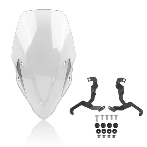 SPAMFAFGHQ Für Hornisse CB750 CB 750 2023 2024 2025 Motorrad Touring Wind Bildschirm Deflektor Verkleidung Schild Windschutzscheibe Windschutz Halterung(Transparent) von SPAMFAFGHQ
