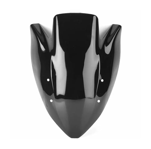 SPAMFAFGHQ Für Kawasaki Z1000 2003 2004 2005 2006 Motorrad-Windschutzscheibe mit doppelter Blase schwarz(SCHWARZ) von SPAMFAFGHQ