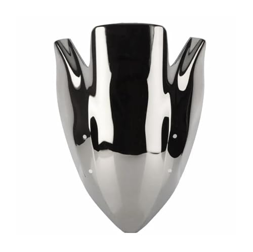 SPAMFAFGHQ Für Kawasaki Z1000 2003 2004 2005 2006 Motorrad-Windschutzscheibe mit doppelter Blase schwarz(Silber) von SPAMFAFGHQ