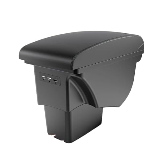 SPAMFAFGHQ Für Kia Für Soul 2006 2007 2008 2009 2010-2017 Armlehnen Box Leder Autoinnenausstattung Mittelkonsole Mit USB(A2 Kunstleder) von SPAMFAFGHQ