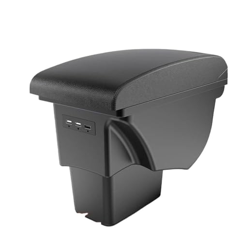SPAMFAFGHQ Für Kia Für Soul 2006 2007 2008 2009 2010-2017 Armlehnen Box Leder Autoinnenausstattung Mittelkonsole Mit USB(B2 Echtleder) von SPAMFAFGHQ