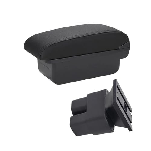 SPAMFAFGHQ Für N&issan Für NV200 Für Evalia 2013 2014 2015 2016 2017 2018 2019 Armlehnenbox Umrüstteile Innenraum-Staufach Zubehör(C2 Schwarze Linie KEIN USB) von SPAMFAFGHQ