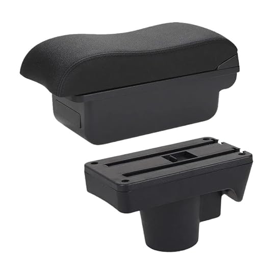 SPAMFAFGHQ Für Opel Für Astra Armlehnenbox Für Astra H 2006 2007 2008 2009 2010 2011 Auto-Armlehne Gebogene Aufbewahrungsbox(C2 Schwarze Linie KEIN USB) von SPAMFAFGHQ