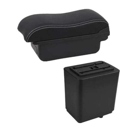SPAMFAFGHQ Für Peugeot Für Partner Tepee Armlehnenbox Mittelkonsolen-Aufbewahrung Nachrüstung Innenraumdetails(A white line No USB) von SPAMFAFGHQ