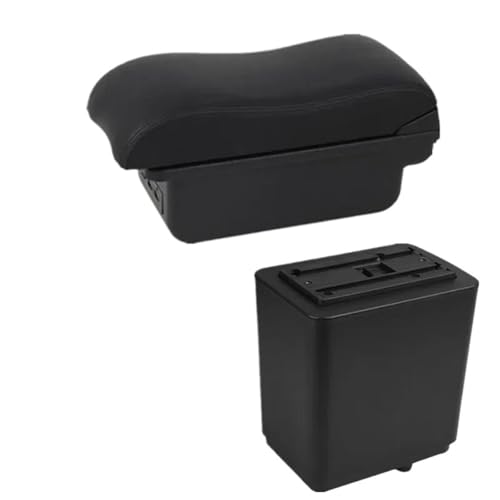 SPAMFAFGHQ Für Peugeot Für Partner Tepee Armlehnenbox Mittelkonsolen-Aufbewahrung Nachrüstung Innenraumdetails(B black line 3USB) von SPAMFAFGHQ