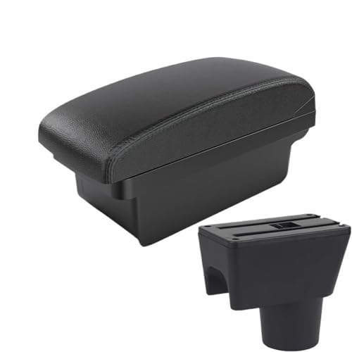 SPAMFAFGHQ Für R&enault Für Duster I 2010 2011 2012-2021 Armlehnenbox Aufbewahrungsbox Innenraum Autoteile Zentrale Armlehnenbox(A2 schwarze Linie Kein USB) von SPAMFAFGHQ