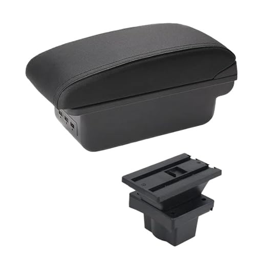 SPAMFAFGHQ Für S&koda Für Yeti Für Octavia A5 Zentrale Armlehnenbox Mit Getränkehalter Und USB-Anschluss(B2 schwarze Linie 3USB) von SPAMFAFGHQ