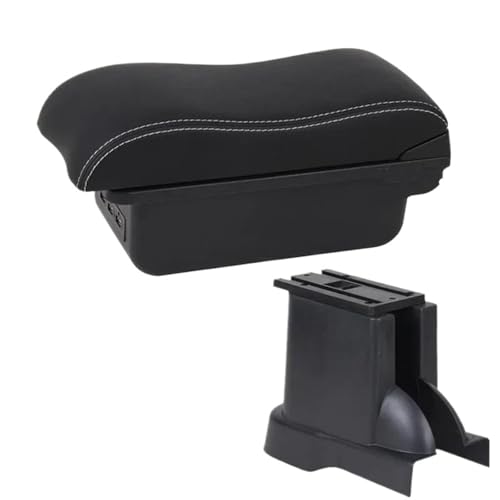 SPAMFAFGHQ Für Suzuki Für Alto Armaturenbrett-Ablage Auto-Armstützenzubehör Zentraler Lagerarm Aufbewahrungsboxprodukte Mit USB-Schnittstelle(B3 weiße Linie 3USB) von SPAMFAFGHQ