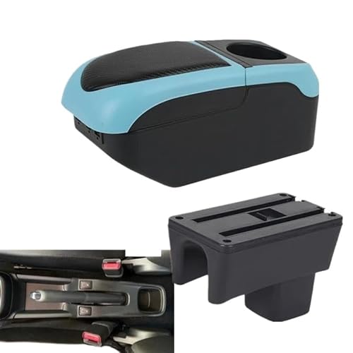 SPAMFAFGHQ Für Suzuki Für Swift 2005-2024 Armaturenbrett-Box Autoaccessoires Innendetails Aufbewahrungsbox Nachrüstteile(Schwarz Blau) von SPAMFAFGHQ