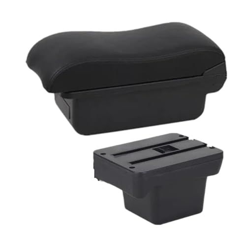 SPAMFAFGHQ Für VW Für Caddy 5 2024 Armlehnenbox Innenausstattung(Eine schwarze Linie Kein USB) von SPAMFAFGHQ