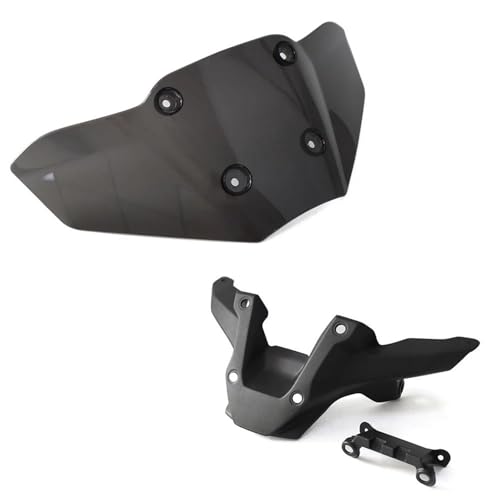 SPAMFAFGHQ Für Y&amaha MT 09 MT-09 SP 2024 Motorradzubehör Windschutzscheibe Fronthalterung Windschutzscheibe Windabweiser Verkleidung Unten(Dark Gray) von SPAMFAFGHQ